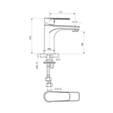 Pace Basin Argent Mixer - Chrome